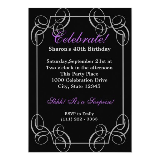 Look Who's 40 and Fabulous Custom Announcements