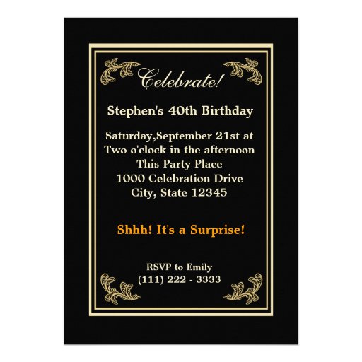 Look Who's 40 Photo Invitation