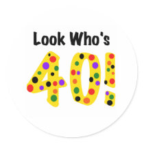 Look  Who's 40 stickers