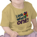 LOOK WHO'S ONE! t-shirts by FamilyFunTees LOOK WHO'S ONE! t-shirts