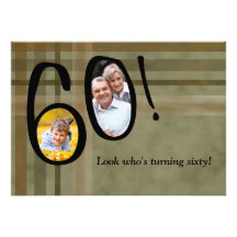 Look Who's Turning 60 - Birthday Party  Invitation