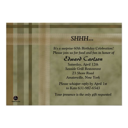 Look Who's Turning 60 - Birthday Party  Invitation