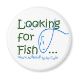 Looking for Fish... Refrigerator Magnet
