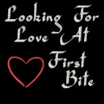 Looking For Love At First Bite Embroidered Polo Shirt