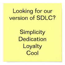 Looking for our version of SDLC?SimplicityDedic... posters