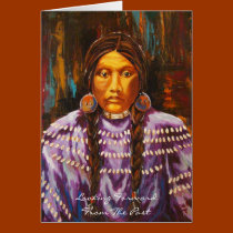 " Looking Forward From The Past" Blank Card cards