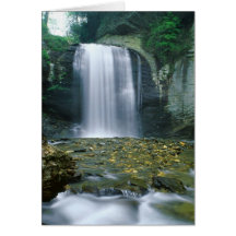 Looking Glass Falls Greeting Cards