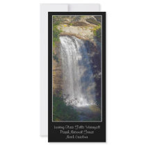 Looking Glass Waterfall North Carolina Bookmark Personalized Rack Card
