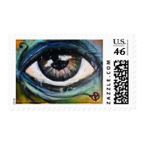Looking In Postage Stamp by uniqueartgifts Looking In Postage Stamp