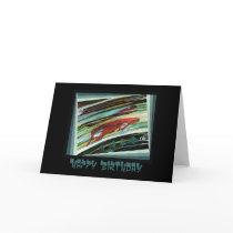 Looking Into a fishbowl Greeting Card