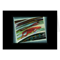 Looking Into A Fishbowl Greeting Card
