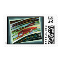 Looking Into A Fishbowl Stamp