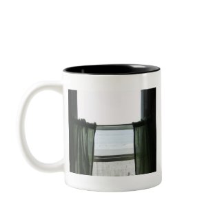 Looking Out The Window Beachhouse mug