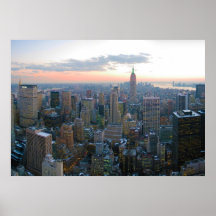 Looking South from Top of the Rock New York City Poster
