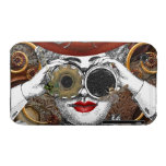 looking steampunked steampunk collage art iPhone 3 Case-Mate cases