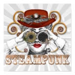 looking steampunked steampunk collage art print