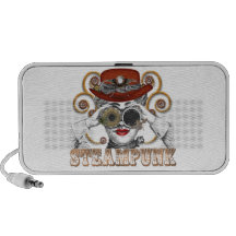looking steampunked steampunk collage art PC speakers
