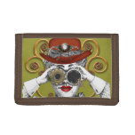 looking steampunked steampunk collage art wallet