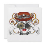 looking steampunked steampunk dude invitations