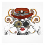 looking steampunked steampunk dude invitations