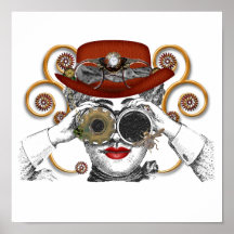 looking steampunked steampunk dude posters