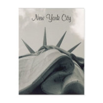 looking up liberty crown post card