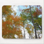 Looking Up to Fall Leaves Mousepad