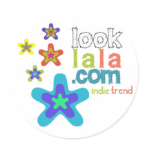 looklala is indie trend round sticker