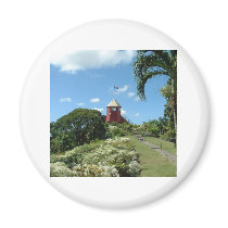 Lookout tower on Barbados magnets by bluebirdcanflyphotos Lookout tower on Barbados magnets