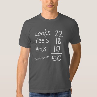 Looks, Feels, Acts 50th Birthday Tee