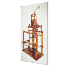Loom designed by Joseph Marie Jacquard Canvas Print