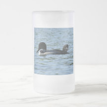 Loon Couple Frosted Mugs