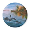 Loon Dance Magnet by bmthour Loon Dance Magnet
