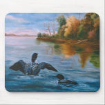 Loon Dance Mousepad mousepads