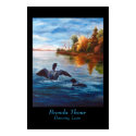 Loon Dance print by bmthour Loon Dance print