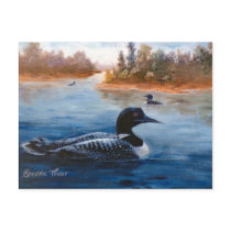 Loon Lake Postcard by bmthour Loon Lake Postcard