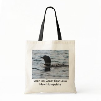 Loon on Great East Lake New Hampshire bag