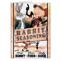 Looney Tunes Rabbit Seasoning Cards