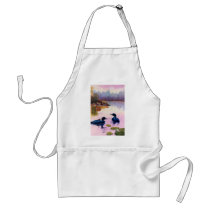 Loons At Twilight Apron by bmthour Loons At Twilight Apron