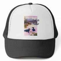 Loons At Twilight Hat by bmthour Loons At Twilight Hat