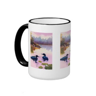 Loons At Twilight Mug mug