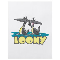 loony loons bird cartoon full color flyer