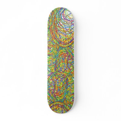 loops  awesome colors red blue green yellow purple skate boards by M2k2ind