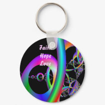 loops, FaithHopeLove keychains by bmthour loops, FaithHopeLove keychains