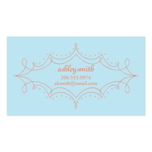 Loopy Frame Calling Cards Business Card