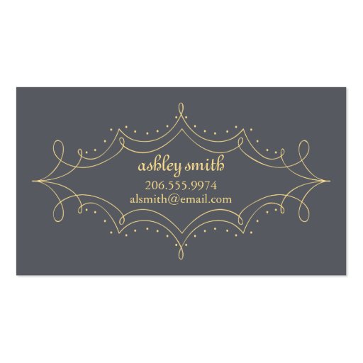 Loopy Frame Calling Cards Business Card (front side)