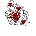 Loopy Love Heart Trellis t-shirts