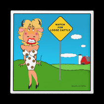 Loose Cattle Magnet by ZsTees Loose Cattle Magnet