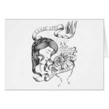 Loose Lips Greeting Card
