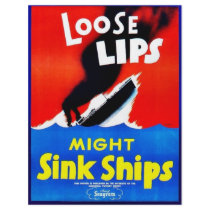Loose Lips, Might Sink Ships Custom Flyer
